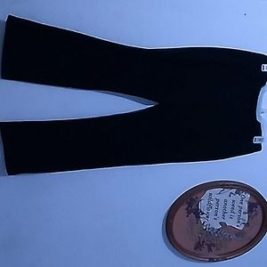 Plain black office work pants